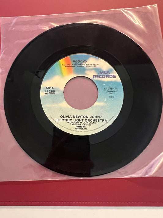 Olivia Newton-John...."Xanadu & Whenever You're Away From Me" 45 RPM 7" Vinyl