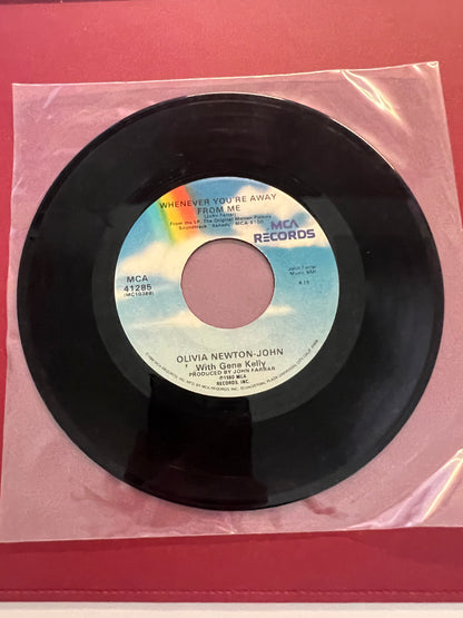 Olivia Newton-John...."Xanadu & Whenever You're Away From Me" 45 RPM 7" Vinyl