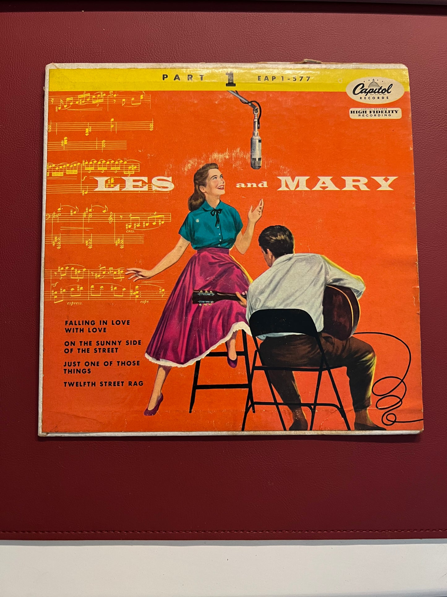 LES PAUL & MARY FORD: les and mary, part 1 CAPITOL 7" EP 45 RPM