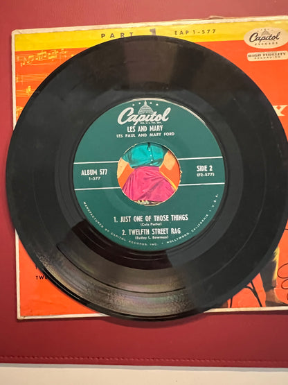 LES PAUL & MARY FORD: les and mary, part 1 CAPITOL 7" EP 45 RPM