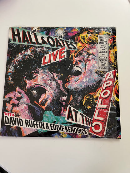 Hall and Oates, "Live at the Apollo" 1985 LP RCA Records AFL1-7035 Shrink NM/EX