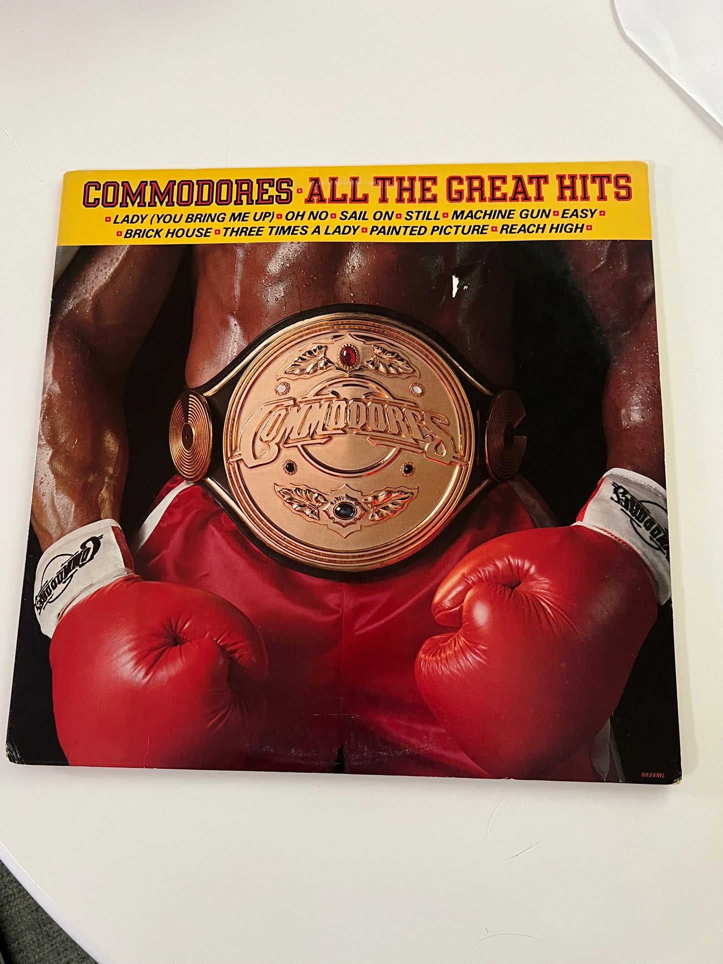 Commodores~All The Great Hits~LP Vinyl~Motown 6028ML~First Press~1982