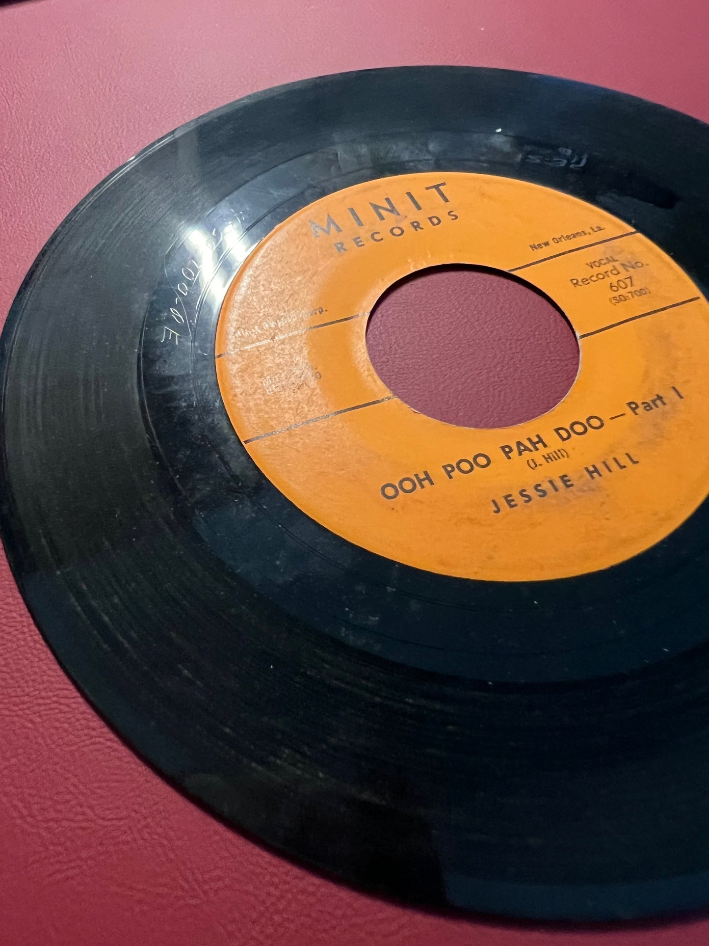 Jessie Hill 45 - Ooh Poo Pah Doo - Minit 607