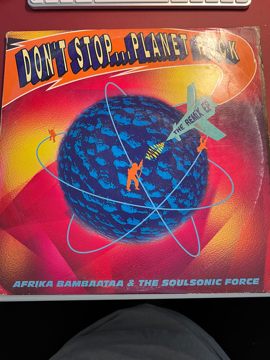 Afrika Bambaataa & Soul Sonic Force "Planet Rock" 12" Vinyl Record Tommy Boy