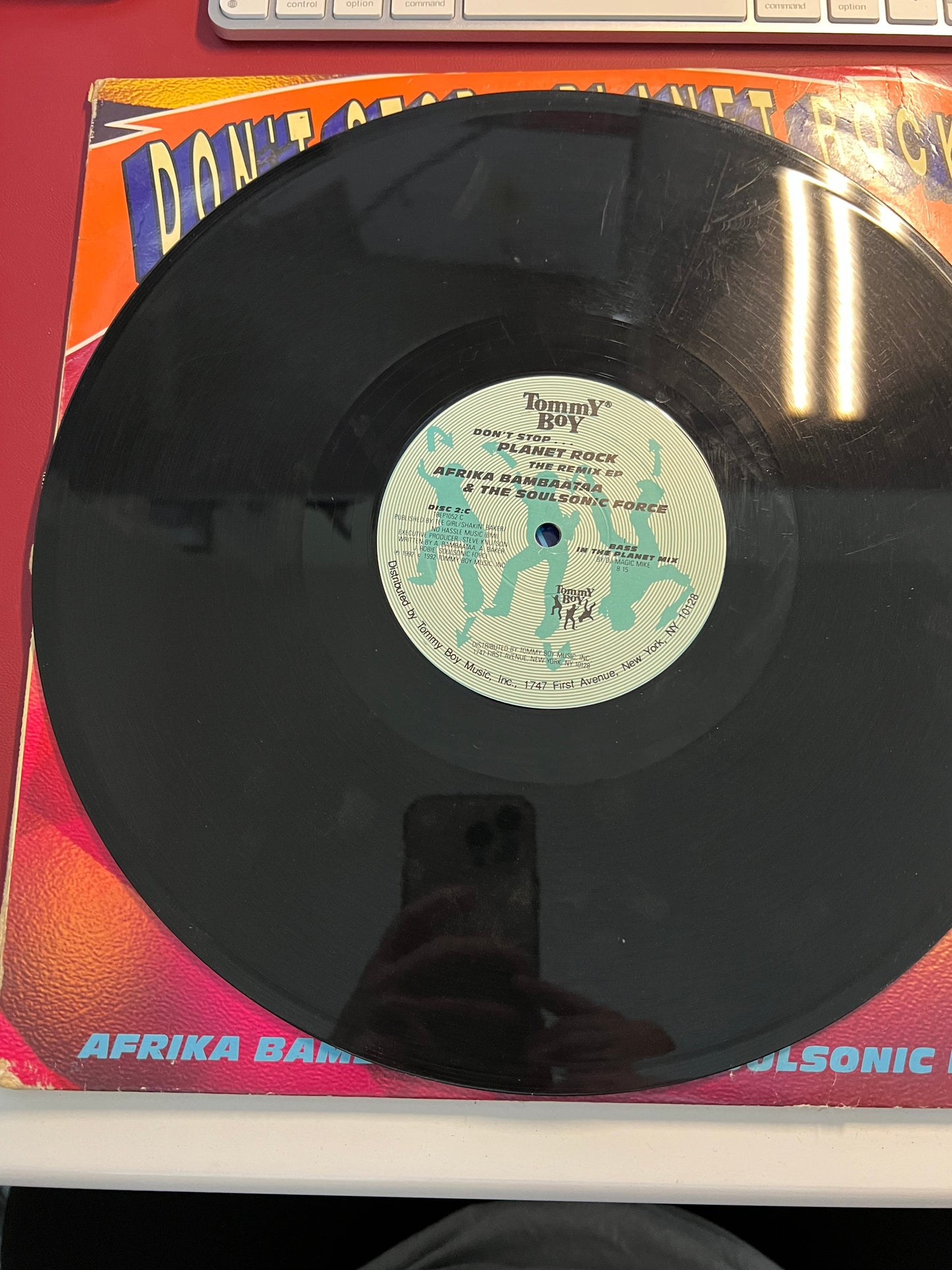 Afrika Bambaataa & Soul Sonic Force "Planet Rock" 12" Vinyl Record Tommy Boy