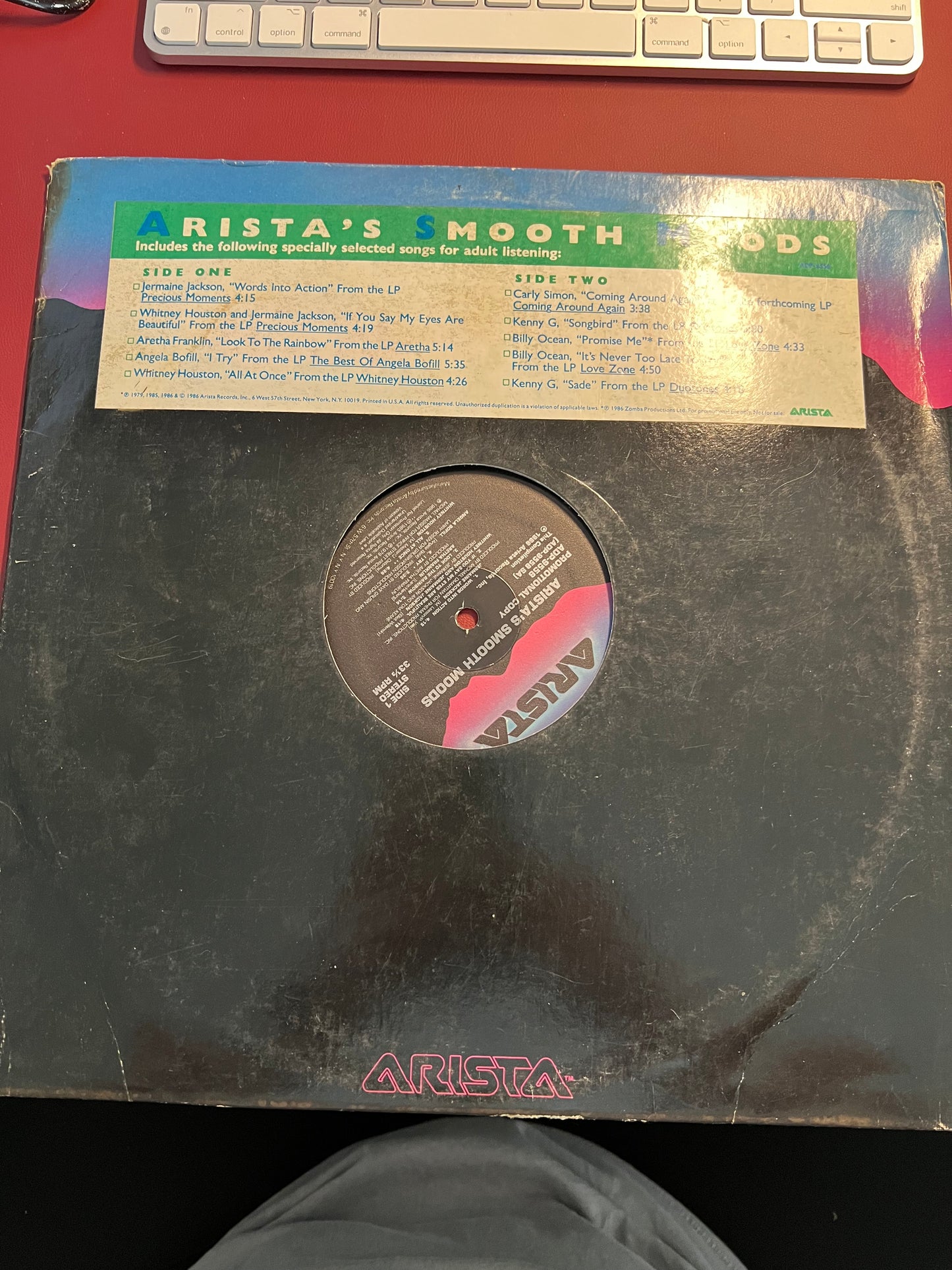 VARIOUS: arista's smooth moods ARISTA 12" LP 33 RPM