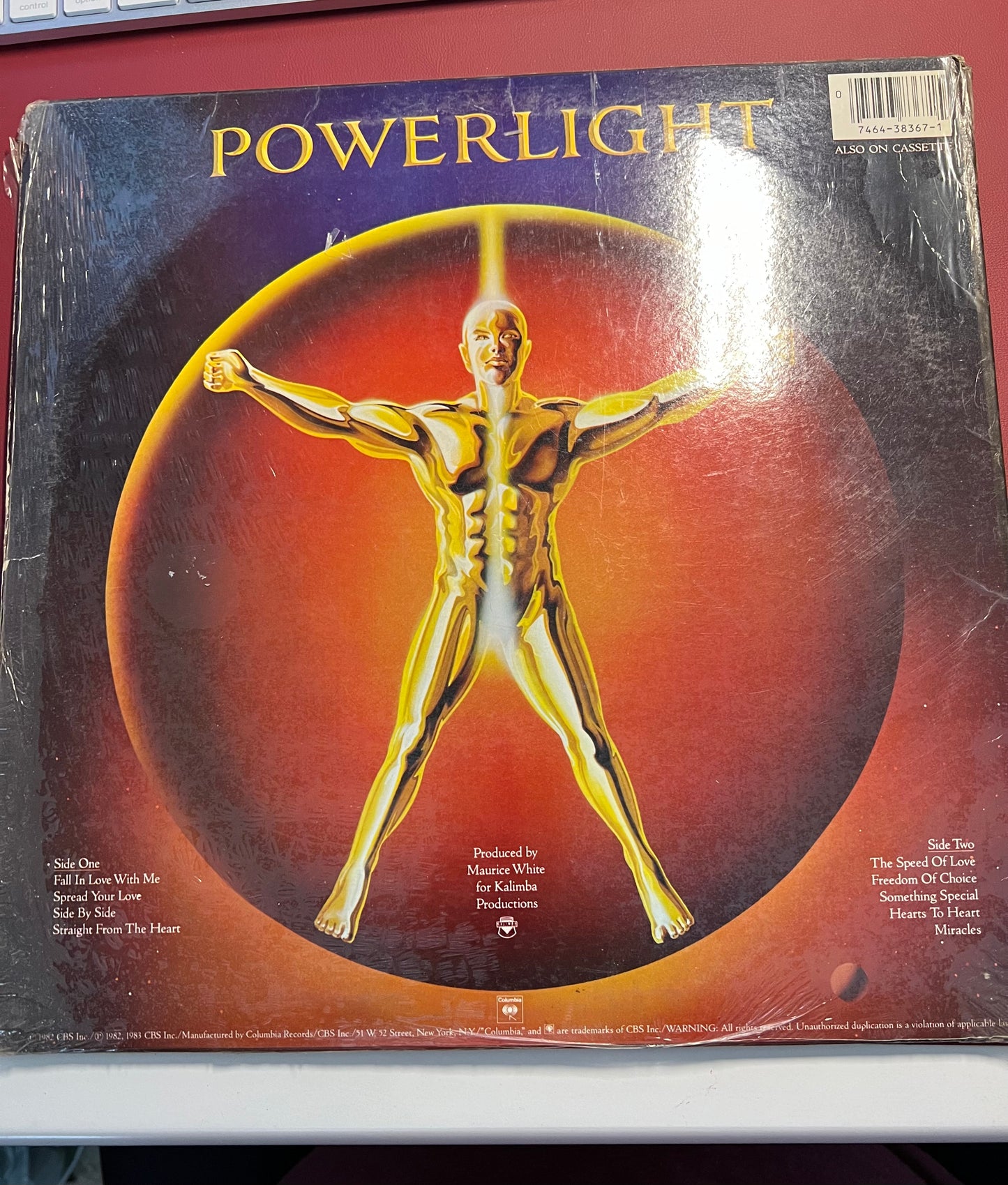 Earth Wind & Fire Powerlight Vinyl Record Lp 1983 Columbia TC 38367