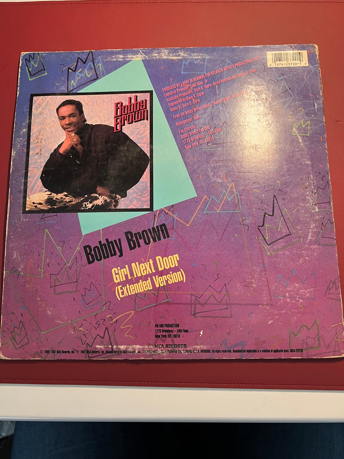 Bobby Brown Girl Next Door (extended) 12" SIngle 1988 MCA-23720