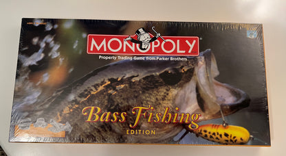 Monopoly Bass Fishing Edition Board Game USAopoly B.A.S.S. Largemouth Lures Etc.