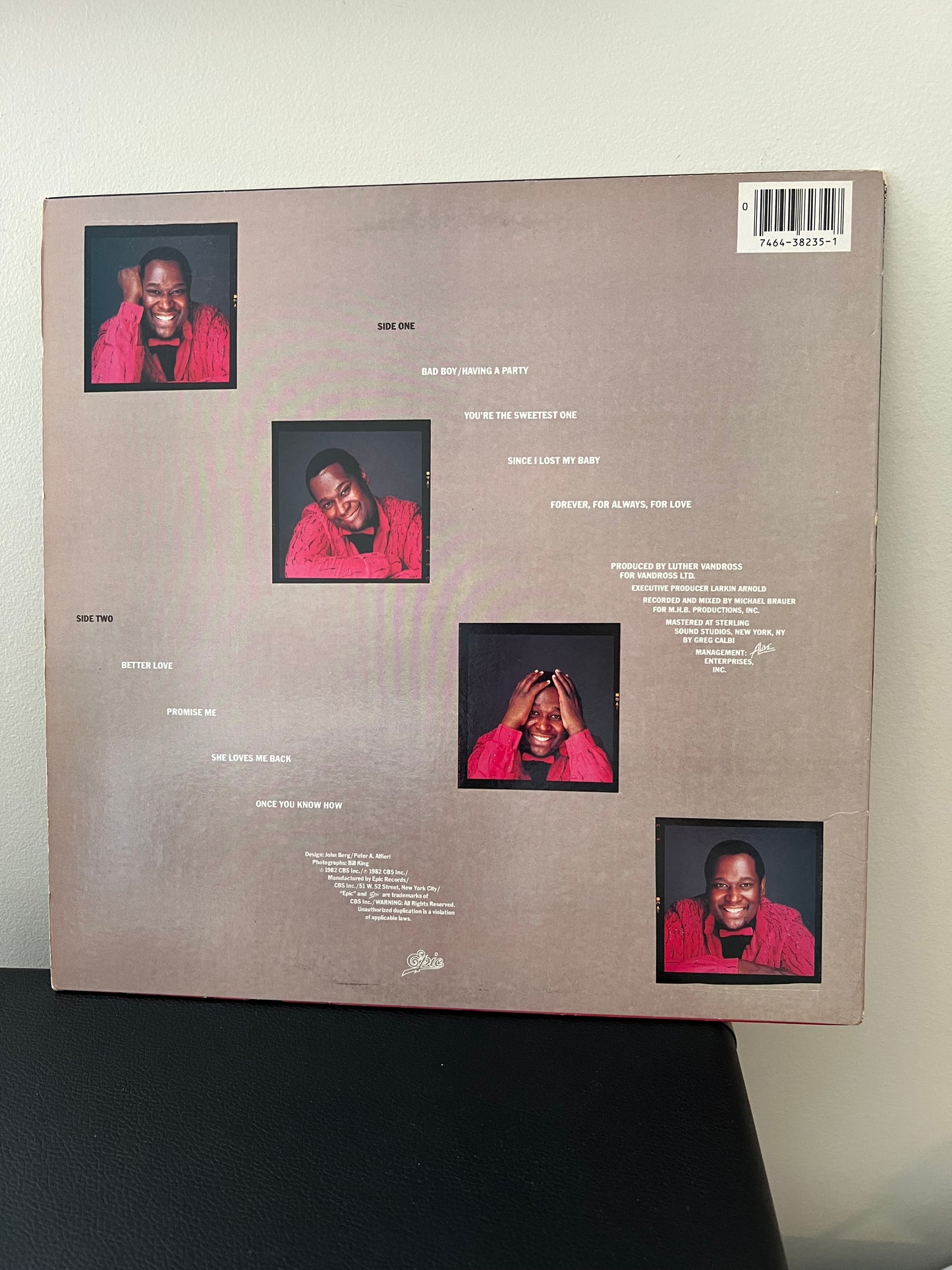 Luther Vandross Forever For Always For Love LP Record Album Vinyl