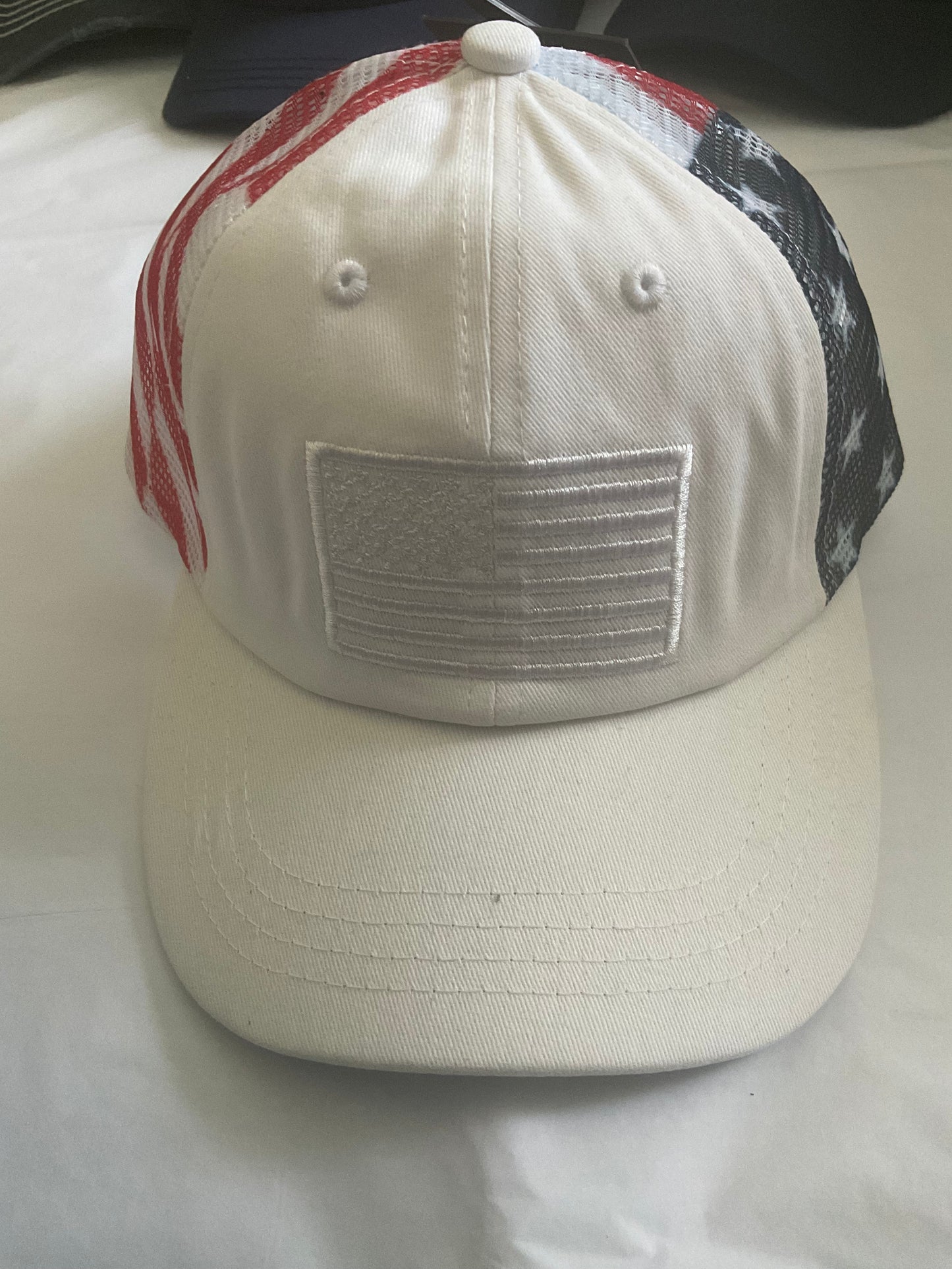 Fashion City - Cotton Brushed USA Flag Embroidered Baseball Cap