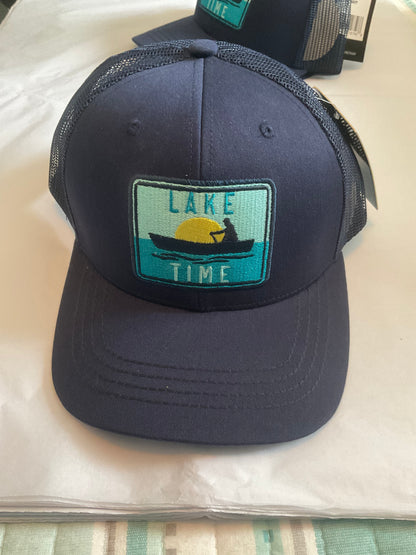 Fashion City - LAKETIME Embroidered Patch Trucker Hat with Mesh Back