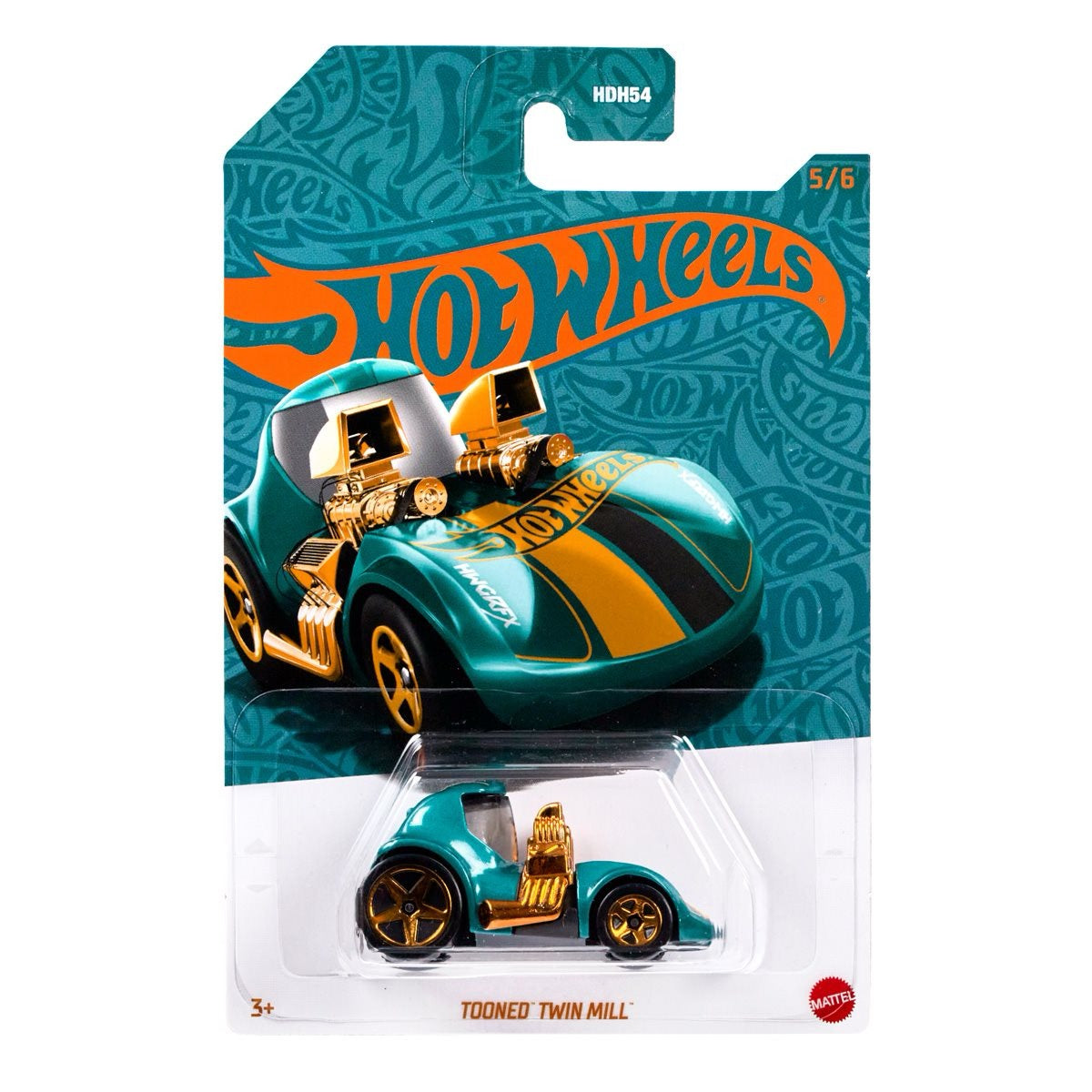 Hot Wheels Tooned Twin Mill Pearl and Chrome HDH54-956 F 1/64