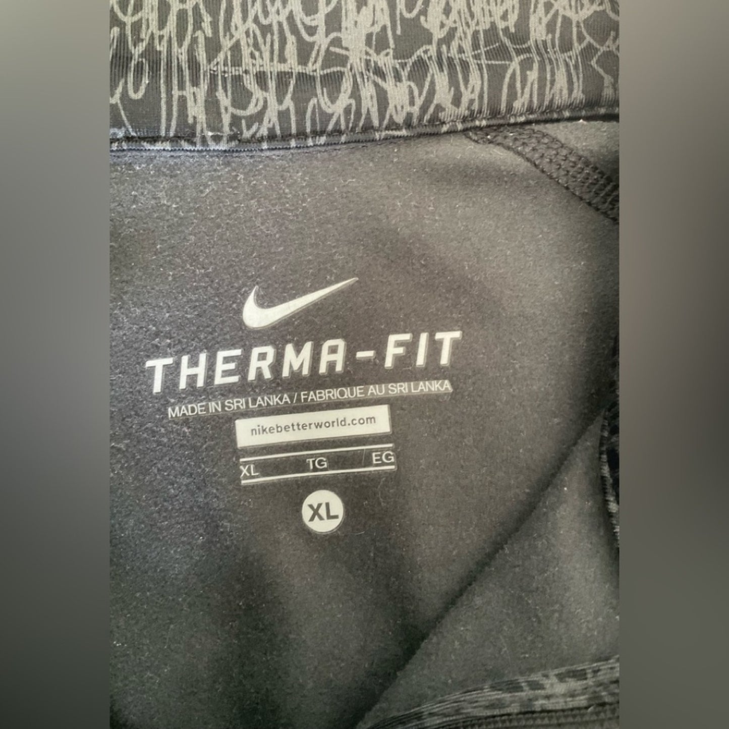 Nike Black and Gray Women's Athletic top
