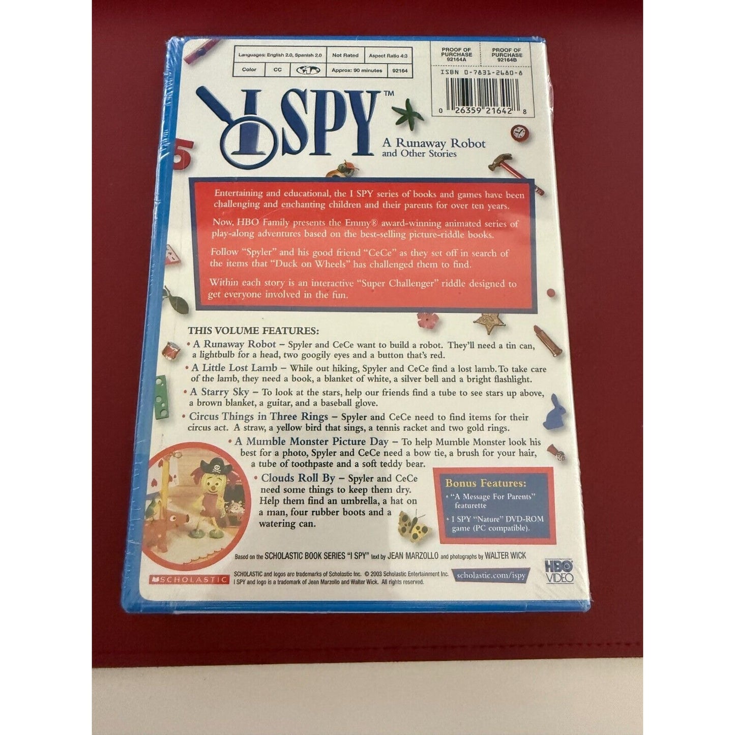 I Spy - A Runaway Robot and Other Stories (DVD, 2003)