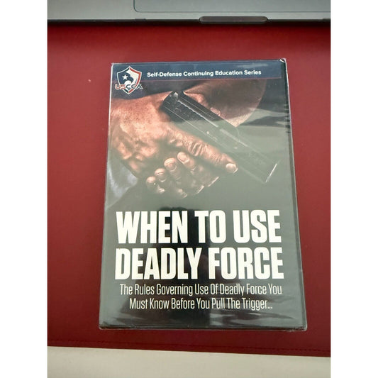 When to Use Deadly Force DVD Self-Defense Training USCCA Education Sealed