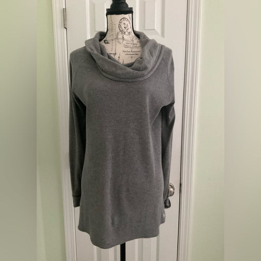 Eddie Bauer Charcoal Cowl Neck Tunic