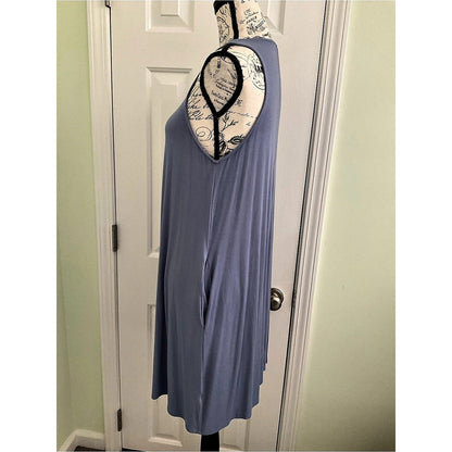 magic fit Sleeveless Midi Dress in light Purple