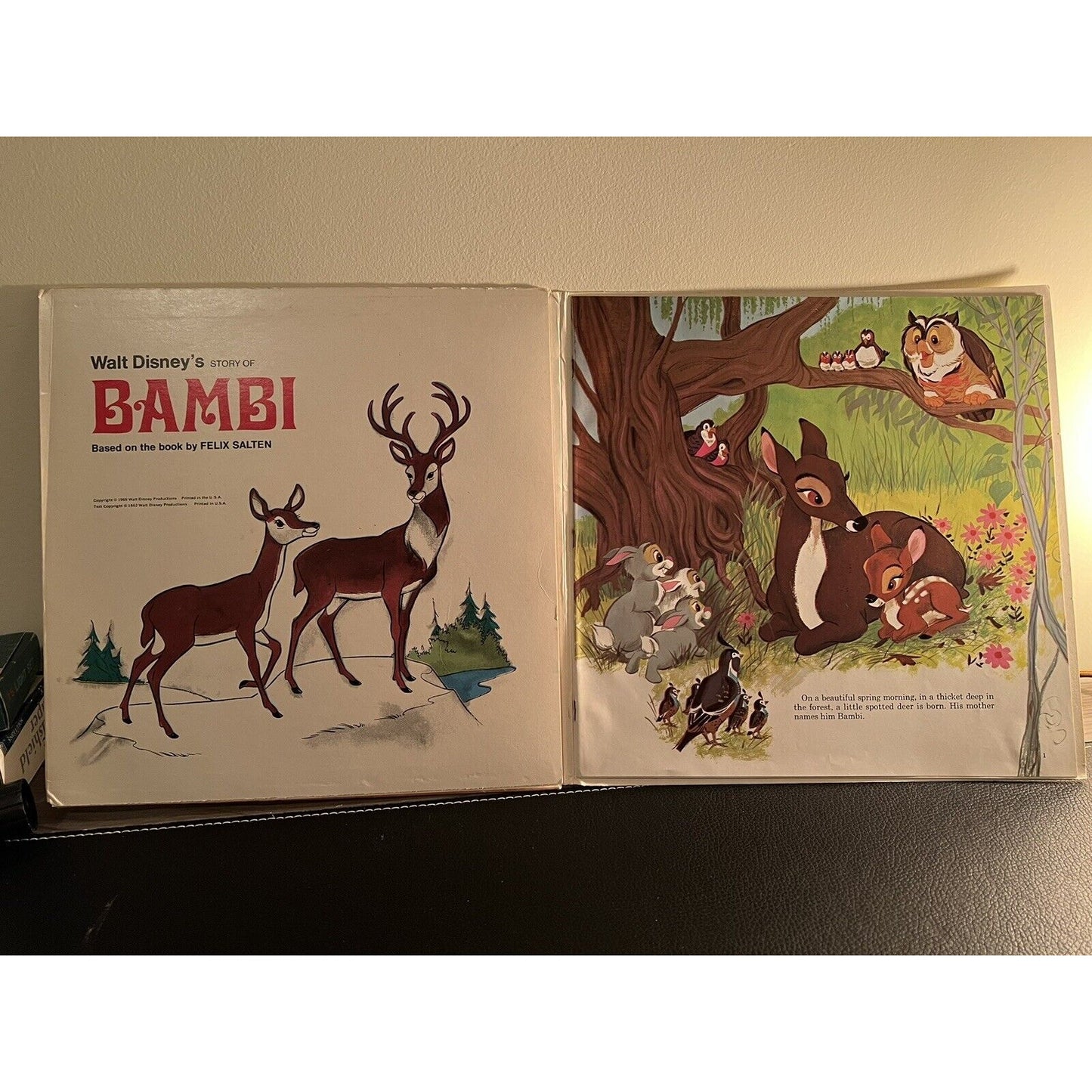 Walt Disney's Story And Songs From Bambi 1969 Vinyl LP 390