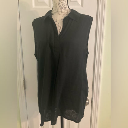 Style & Co. Black Sleeveless Tunic