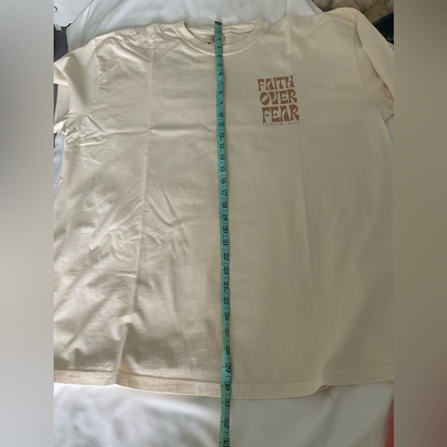 Comfort Colors Cream Faith Graphic Tee