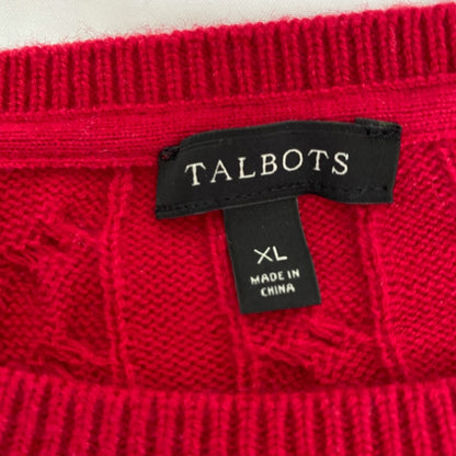 Talbots Red Crew Neck sweater