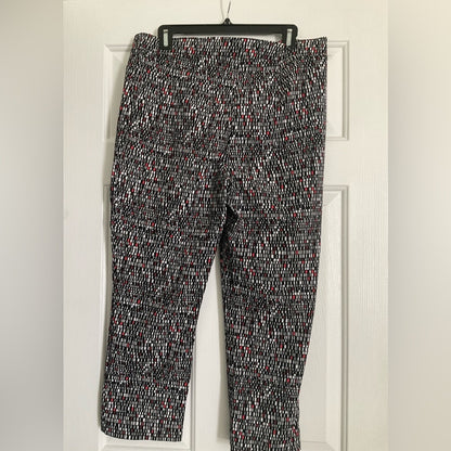 Soft Works Women's Black and White Patterned Pants