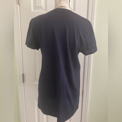 Merona Dark Blue V-Neck Short Sleeve Tee