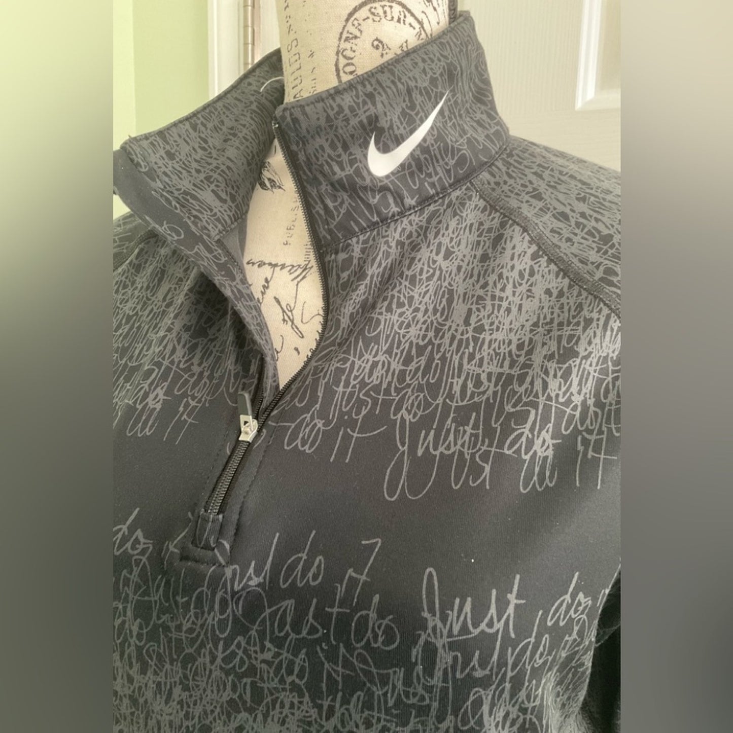 Nike Black and Gray Women's Athletic top
