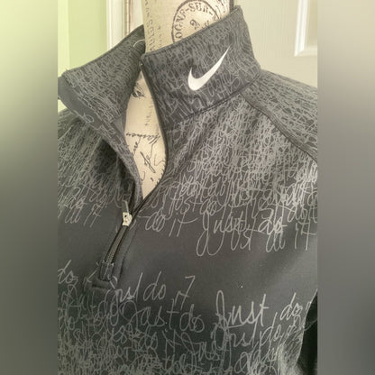 Nike Black and Gray Women's Athletic top