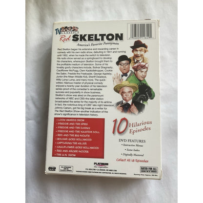2 DVD SET-TELEVISION CLASSICS-THE RED SKELTON SHOW- 10 Episodes- Excellent cond.