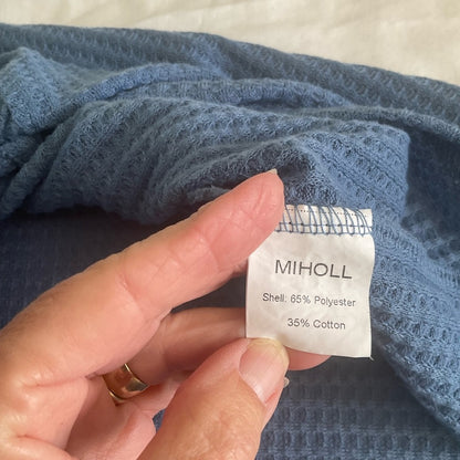 Elegant Blue Textured Women's Tank Top