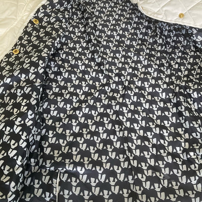 Crown & Ivy White Quilted Puffer Jacket