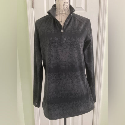 Nike Black and Gray Women's Athletic top