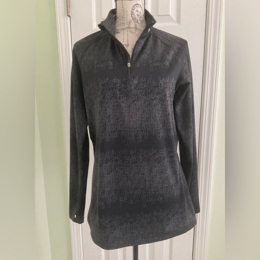 Nike Black and Gray Women's Athletic top