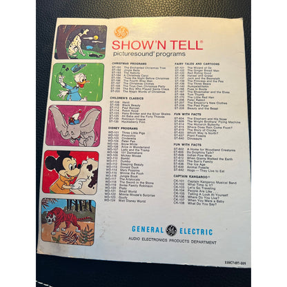 Show'N Tell Picturesound Program Snow White WD 105 Vinyl LP Record