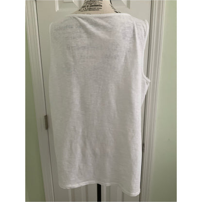 Talbots White Eyelet Sleeveless top