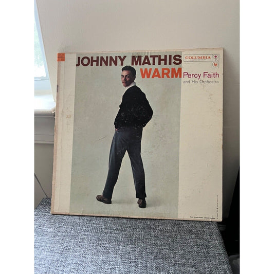 Johnny Mathis WARM LP Vinyl Record 33-1/3" CS 8039 1957 LP Vinyl Record