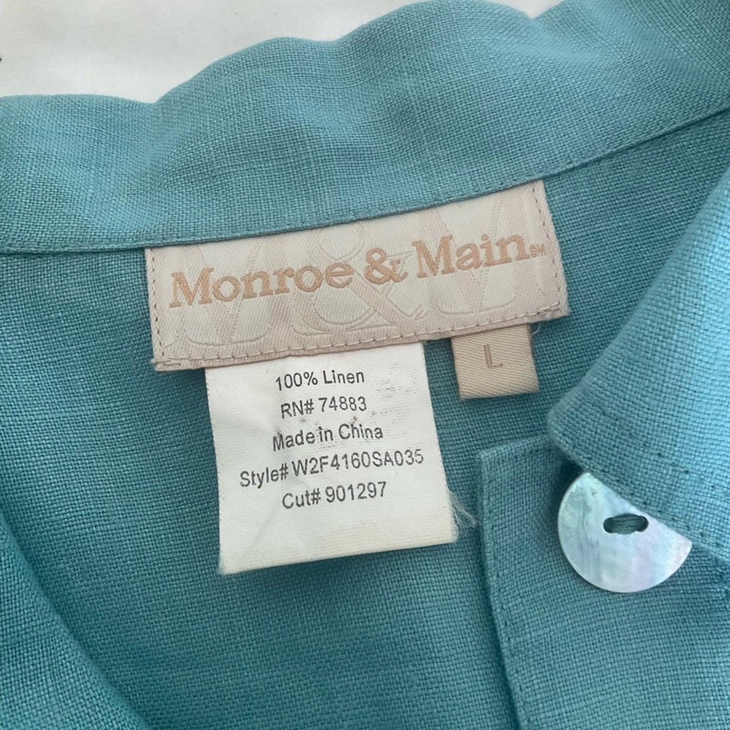 Monroe & Main Blue Linen Jacket