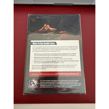 When to Use Deadly Force DVD Self-Defense Training USCCA Education Sealed