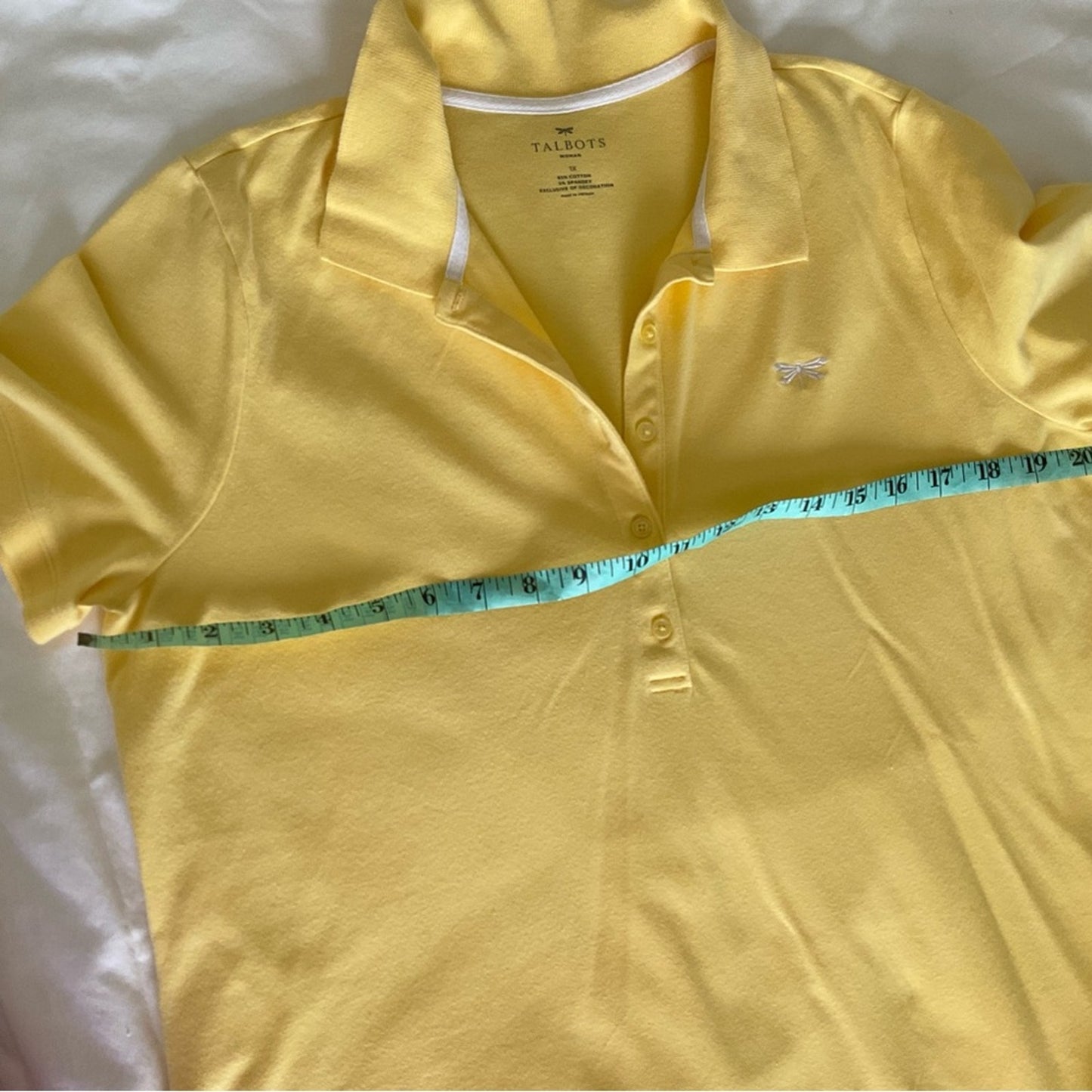 Talbots Yellow Polo Style Shirt