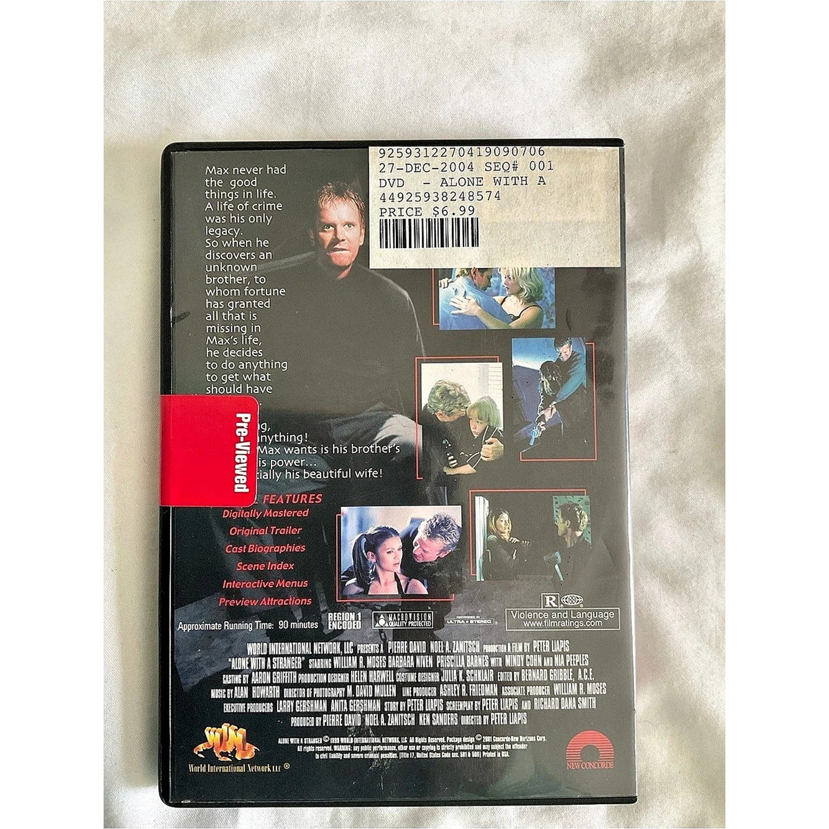 Alone With a Stranger DvD