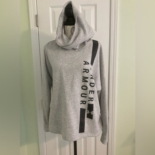 Under Armour Light Gray Pullover with Black Accents