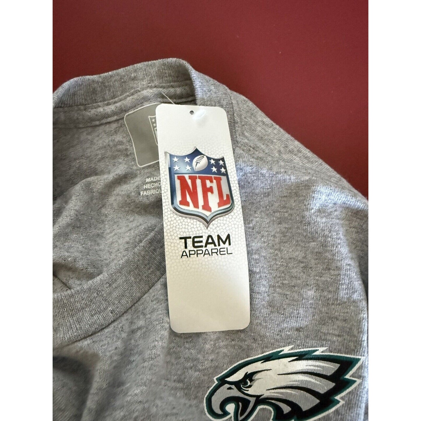 Men's Team Apparel NFL Philadelphia Eagles Go Birds Gray Playoff 2022 T Shirt M