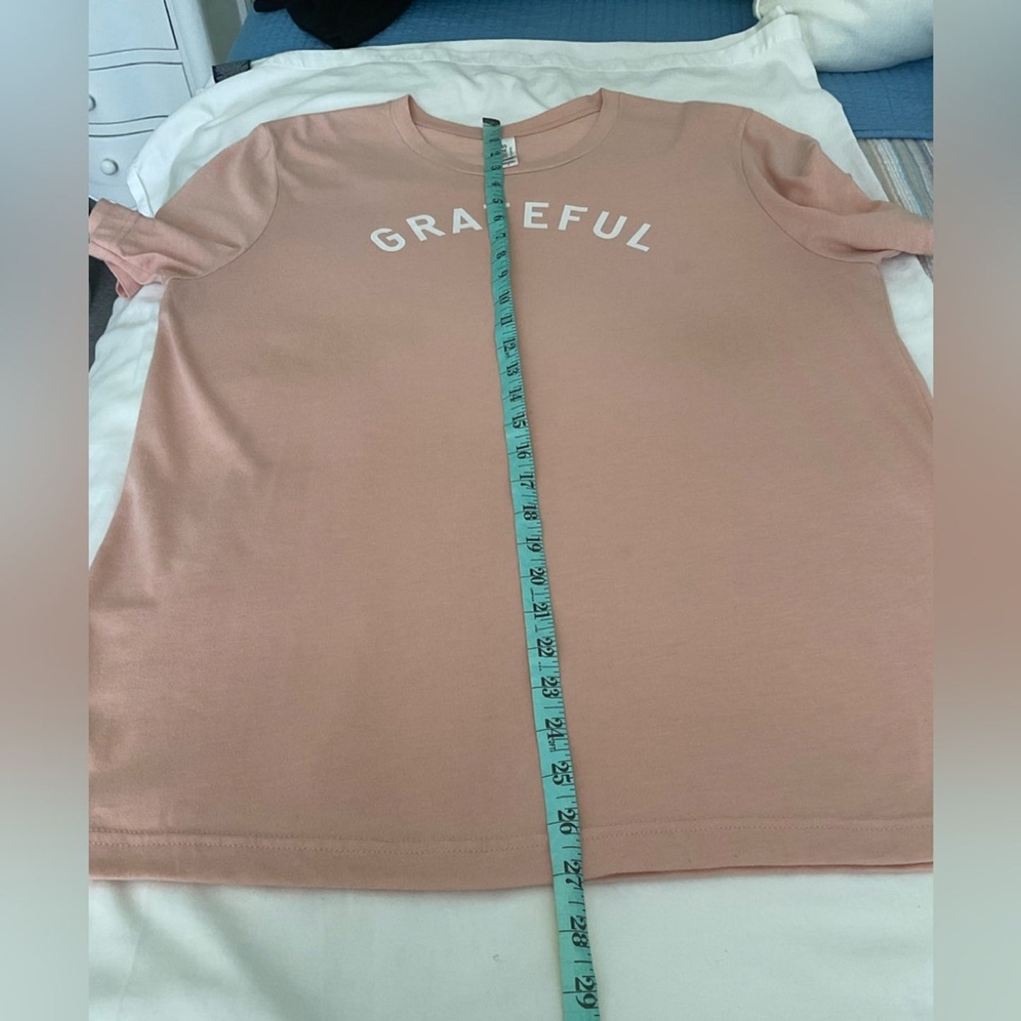 Bella Canvas blush pink  'Grateful' Tee