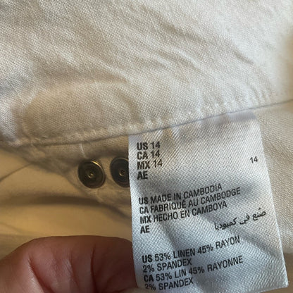 I.N.C International Concepts White High Waist Women's Shorts