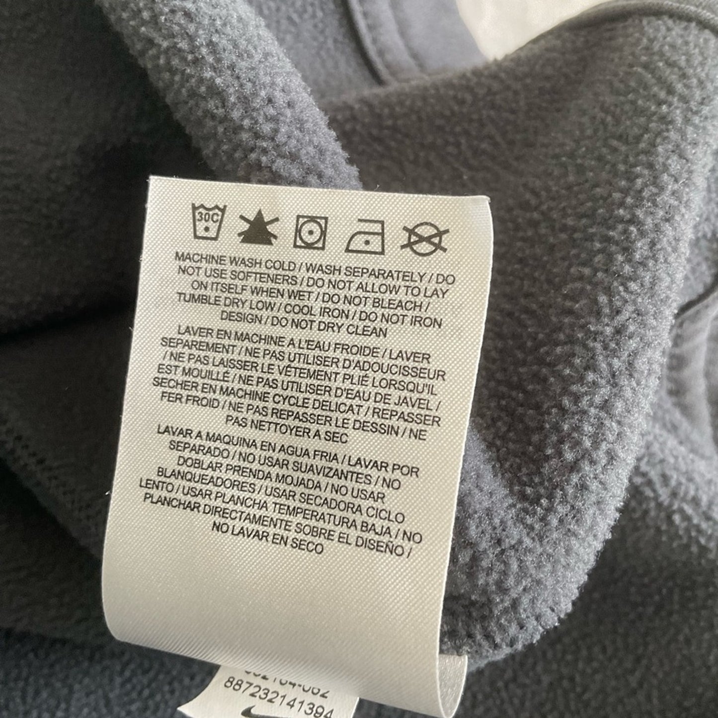 Nike Gray and Green Crewneck with Eagle Emblem