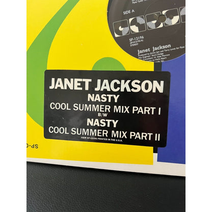 Janet Jackson - Nasty (Cool Summer Mix) (1986) Vinyl 12" Single • Control