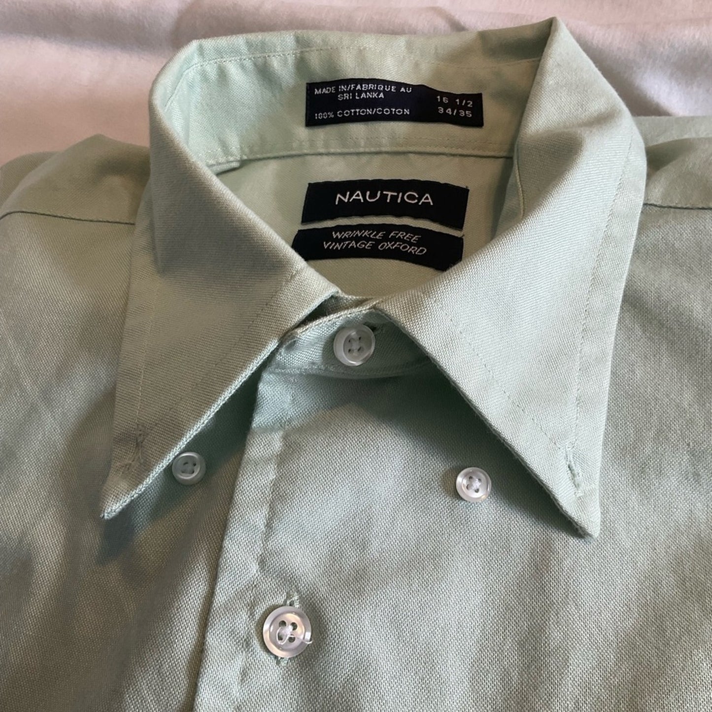Nautica Green Casual Button Down Shirt