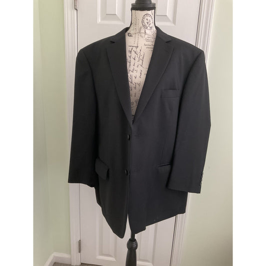 Joseph & Feiss Trio Mens Blazer 48S Black 100% Wool